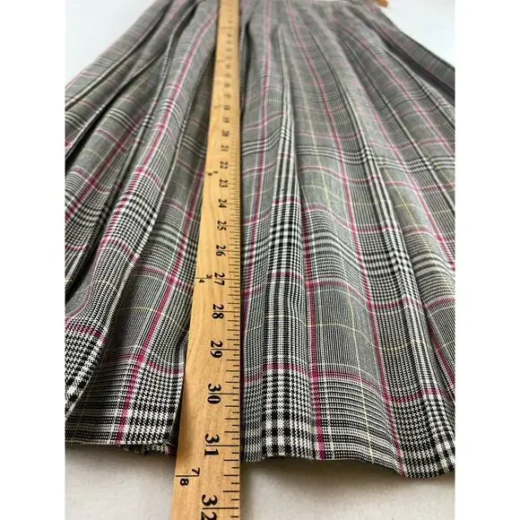 Pendleton Sophisticates VTG Pleated Plaid Skirt SZ 10 - Picture 6 of 9